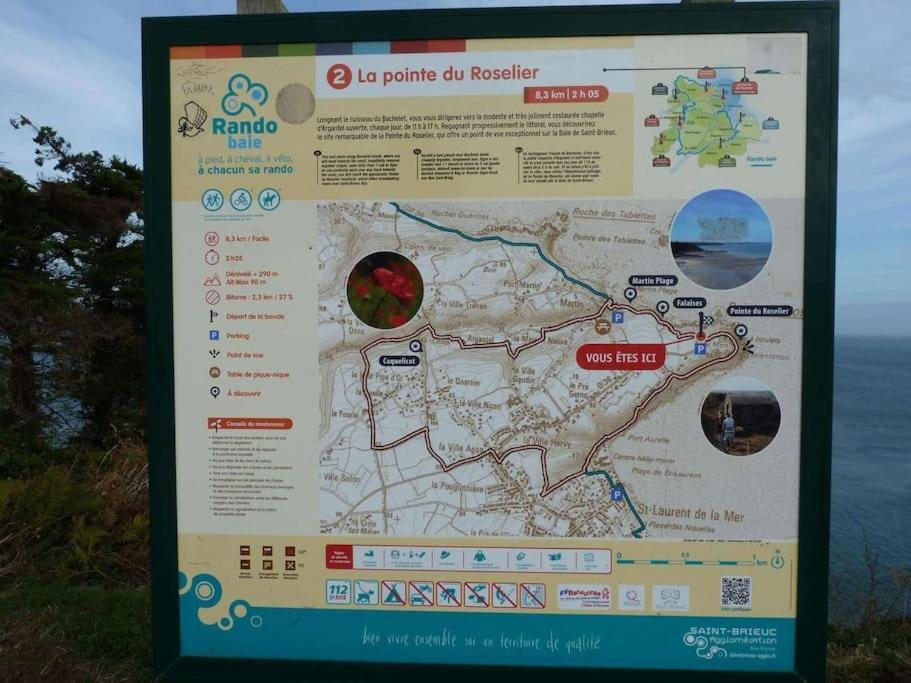 Chaumiere Cotiere: Plage A 500M,A Deux Pas Du Gr34 Plérin Eksteriør bilde
